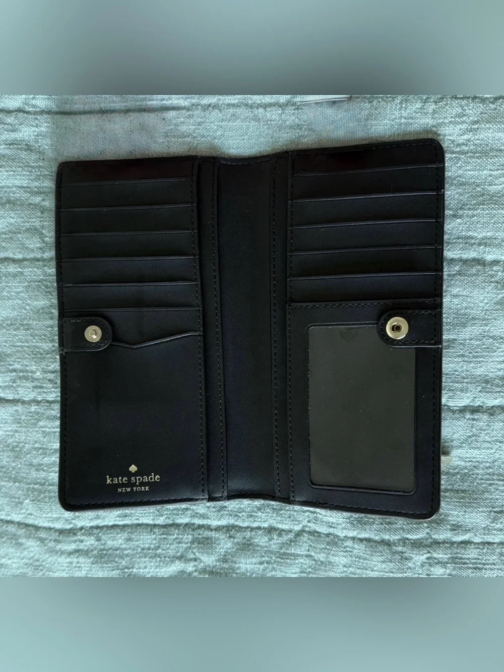 Kate Spade black bifold wallet